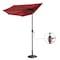 Villacera 9ft Half Umbrella, Red 83-OUT5463 - alternate 5
